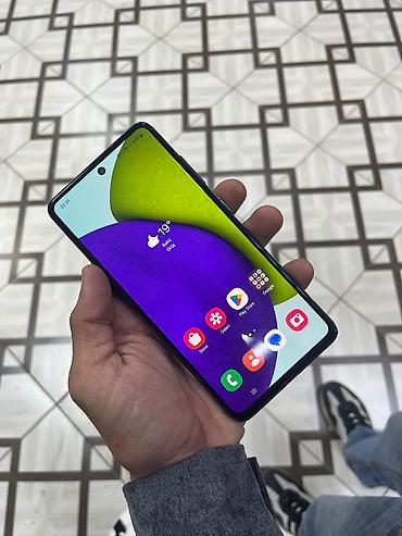 samsung televizor servis: Samsung Galaxy A52, 128 GB, rəng - Mavi, Barmaq izi — 3