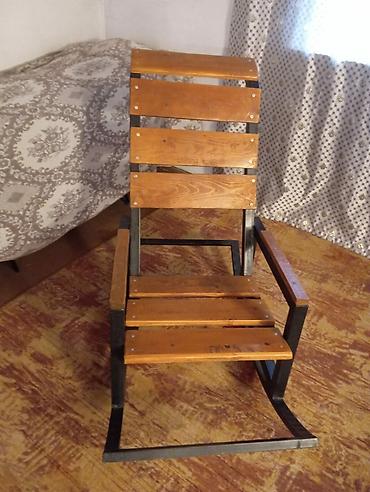 Кресла-качалки: Кресла-качалка, Б/у, Самовывоз, цвет - Коричневый — 2