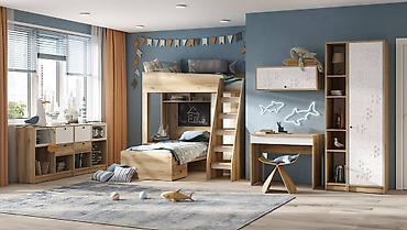 bed: Открытый пенал Киви ПО-01 для книг, элементов декора и прочих личных — 2