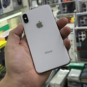Apple iPhone: IPhone X, Б/у, 64 ГБ, Белый, Чехол, 100 % — 10