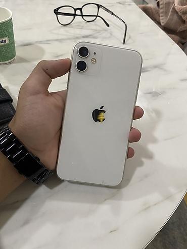 IPhone 11, Ağ, Simsiz şarj lalafo.az -da IPhone 11, Ağ, Simsiz şarj