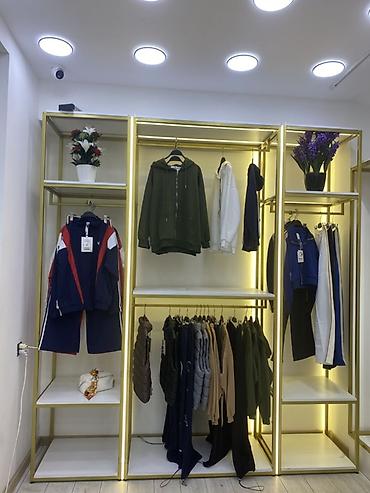 Mağaza avadanlığı: Qızıl çərçivəli modul vitrin-stend sistemi - Mağaza, butik və — 2