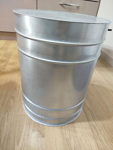 Boçkalar və çəlləklər: Metall qapaqlı qab - Forma və ölçülər: silindrik, diametri 30sm orta — 7