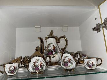 Digər dəstlər və servizlər: Dekorativ qab-qacaq dəsti - Kobalt mavi rəngli 2 ədəd şüşə vaza: oval — 3