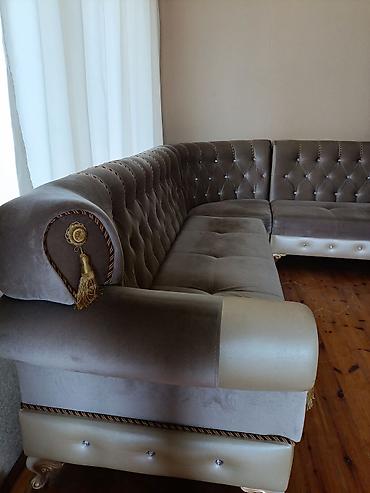 Divanlar: Künc divan – klassik üslub, zərif detallarla - Forma: “L” tipli künc — 2