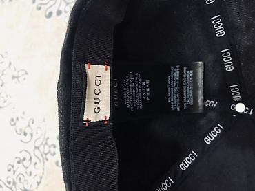 made: Кепка Gucci в чёрном цвете с фирменным жаккардовым узором GG по всей — 2