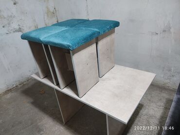 Кухонные столы и стулья: Кухонный стол и стул, Новый, Бесплатная доставка, цвет - Бежевый — 5