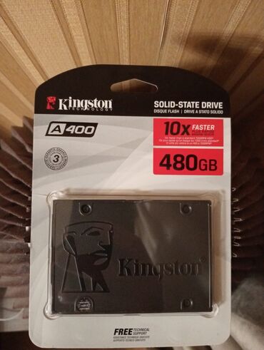 SSD diskləri: Daxili SSD disk Kingston, 480 GB, 2.5", Yeni