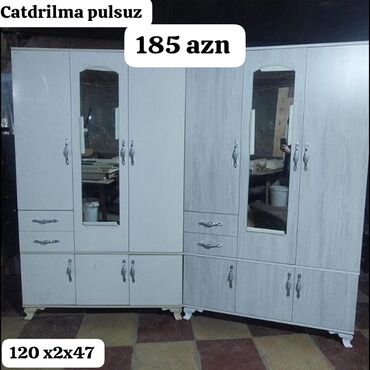 Dolablar: Yeni, Açılan, 3 qapılı Düz dolab, Qarderob, paltar dolabı, Azərbaycan -da lalafo.az — 6 Dolablar: Yeni, Açılan, 3 qapılı Düz dolab, Qarderob, paltar dolabı, Azərbaycan — 6