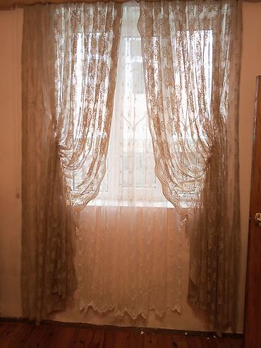 Pərdə və tüllər: İşlənmiş, Pərdə, rəng - Çəhrayı, Pulsuz çatdırılma — 9