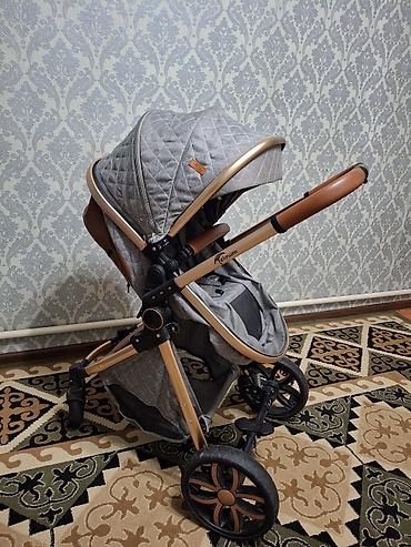 прогулочные коляски happy baby: Коляска, цвет - Серебристый, Б/у, Самовывоз — 4