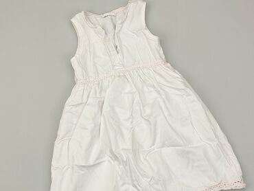 biała sukienka 110: Sukienka, 5-6 lat, 110-116 cm, stan - Bardzo dobry