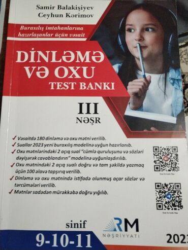 Kitablar, jurnallar, CD, DVD: Dinləmə və oxu 9-10-11 ci siniflər üçün 13,80 azn alınıb 9 azn