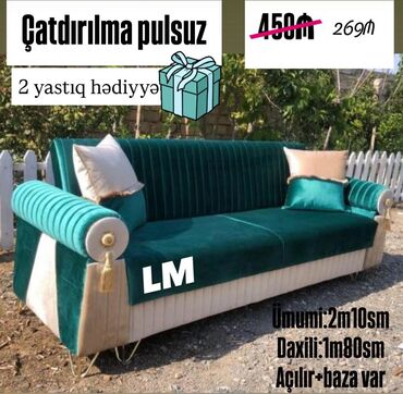 Masa və oturacaq dəstləri: Divan, Yeni, Açılan, Bazalı, Parça, Şəhərdaxili pulsuz çatdırılma