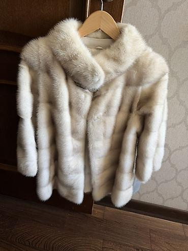 Шубы: Шуба из норки Zabaja Furs - Натуральная норка светлого молочного — 5
