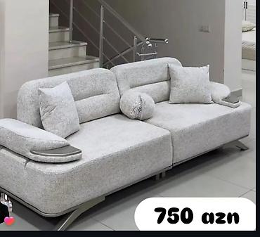 embawood divan modelleri: 1.Müasir dizaynlı açıq boz rəngdə divan - Yumşaq teksturalı, davamlı — 1