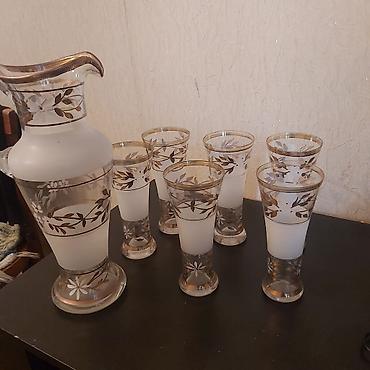 caynı serviz: Şüşə qədəh və sürahi dəstləri ana bala 40 manata.çatdirilma var - — 3