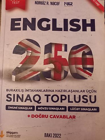 Testlər: Məhsul: Test topluları dəsti Tərkib: - “English 2025 Test Toplusu” – — 7