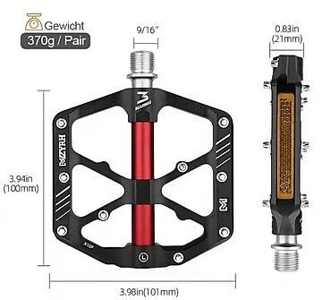 2 gr: Платформенные педали MZYRH X12F для велосипеда - Материал корпуса — 3