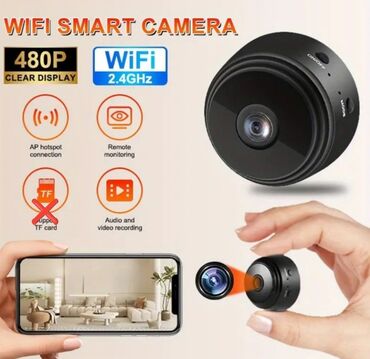 Техника и электроника: Mini Camera HD 1080P WiFi Təhlükəsizlik Camerası, Gecə Görmə, Hərəkət