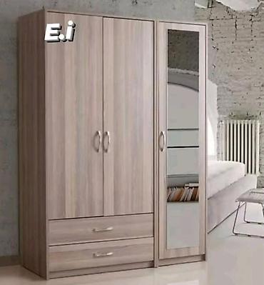Geniş tutumlu geyim dolabı - Material: ağac teksturalı laminat/MDFlam