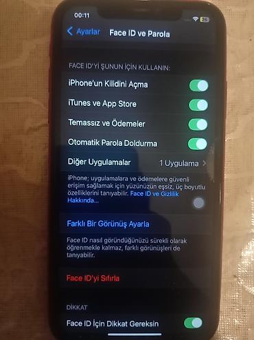 iphone 15 irsad: IPhone 11, 128 GB, Qırmızı, Face ID — 5