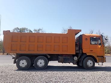 бочка молоковоза: Самосвал Shacman F2000, оранжевый, колесная формула 6x4 (три оси) — 2