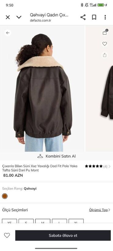 Kurtkalar: Dəri kurtka, Defacto, L — 3