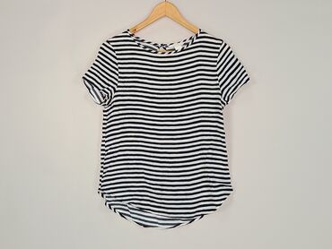 bluzka w paski czarno białe: Bluzka H&M, XS (EU 34), Wiskoza, stan - Idealny
