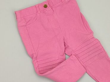 body rozowe: Baby material trousers, 12-18 months, 80-86 cm, So cute, condition - Good