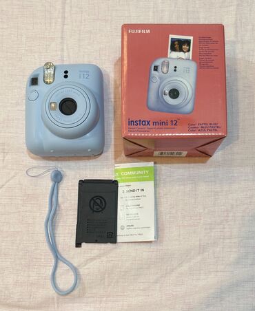 оборудование мороженое: Instax Mini 12 (небесно-голубой) — почти новый! Продаю камеру