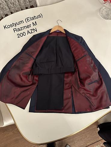 Костюмы: Elatus kişi kostyumu - Ölçü: M - Qiymət: 200 AZN (şəkildə göstərilib) — 1