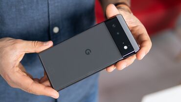 чехол на пиксель: Google Pixel 6, Б/у, 128 ГБ, цвет - Серый, eSIM