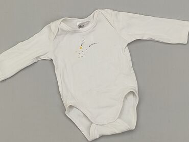 body niemowlęce białe z kołnierzykiem: Body, H&M, Wcześniak, 
stan - Dobry