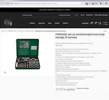 Setovi ručnog alata: PARKSIDE set za narezivanje navoja – 21 del Komplet za izradu i — 21