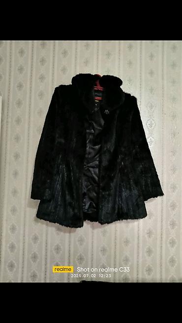 kurkalar: Qara xəz qadın kürkü - Rəng: Dərin qara - Model: Dizdən yuxarı — 1