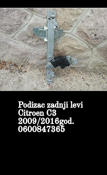 vincent sv 122: Podizač stakla – zadnji levi za Citroen C3 - Odgovara modelima — 1