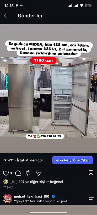 soyuducu arcelik: Soyuducular anbardan satiş.WhatsaApp-a yazin.Modellərin qimətlərini — 7
