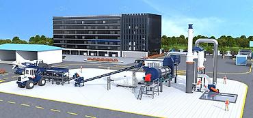 АЛТ80-160 Барабанный завод асфальтосмеси Производительность: 80–160