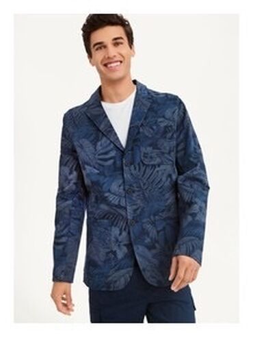 оверсайз пиджак: Костюм M (EU 38), L (EU 40), XL (EU 42), цвет - Синий