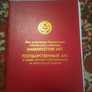калыс ордо жер: 15 соток, Айыл чарба үчүн, Кызыл китеп, Техпаспорт
