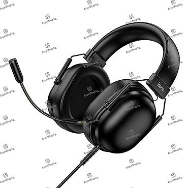 logitech 920: Проводные полноразмерные наушники, Hoco, Новый, цвет - Черный — 2