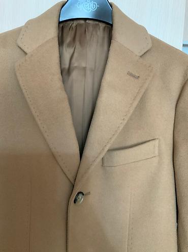 camel: Мужское пальто б/у премиум качества Massimo Dutti (Италия) шерсть с — 2
