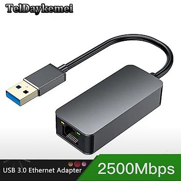 tank x: USB 3.0 – 2.5G Ethernet Adapter (USB-A → RJ45) - Şəbəkə sürəti — 2