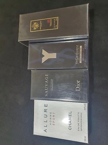 Müxtəlif məşhur brendlərdən kişi ətirləri – 100 ml flakonlar: -