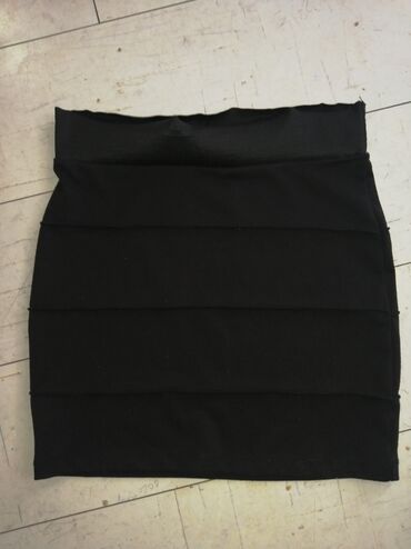 škotska suknja: L (EU 40), Mini, bоја - Crna