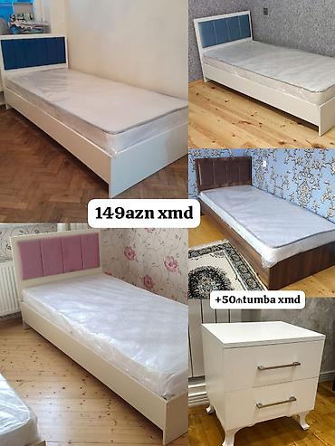 taxt doseyi: Tək nəfərlik çarpayı dəsti - Müxtəlif modellər: başlıqları yumşaq — 1