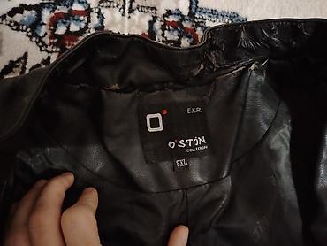 kisi boyunbagi: Kurtka, Dəri, Payız, 8XL — 3