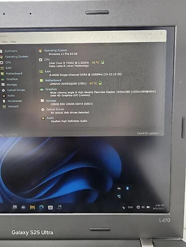 Lenovo: Lenovo TP 8GB SSD Kamera DP Procesor I5 7TH FHD. > > Prodajem — 9
