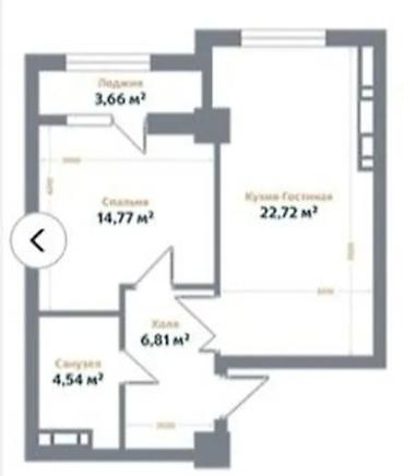 regency: 2 комнаты, 51 м², 8 этаж — 3